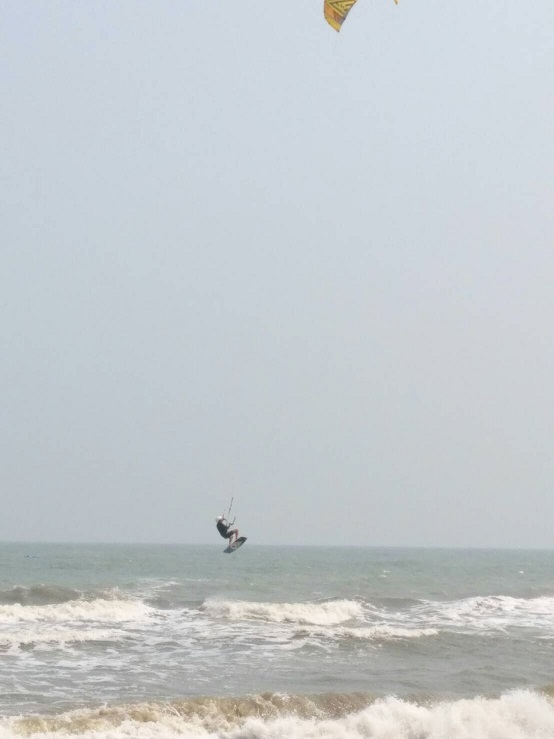 Pranburi Beach. If you rent a sea view home you can enjoy this panorama every day.